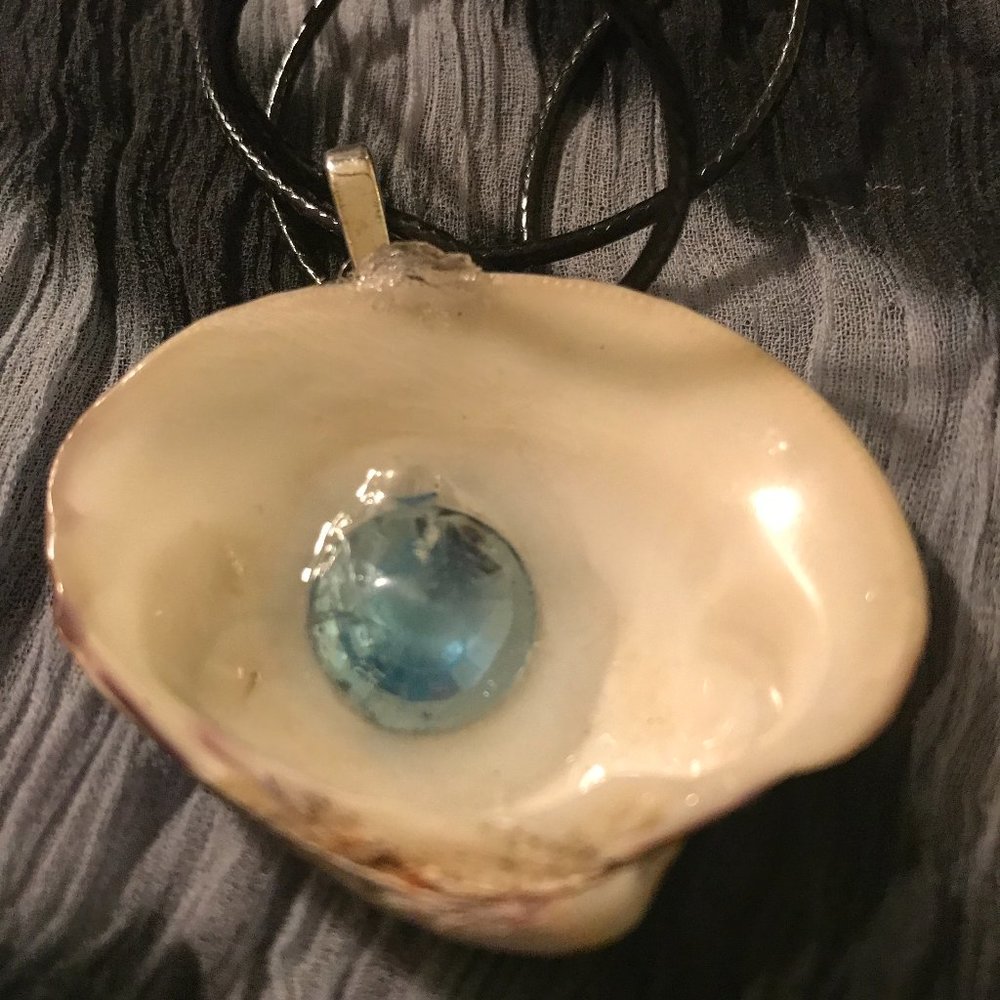 Seashell Boho rare Unique Vintage Rare One of a Kind Handmade Necklace
